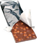 Скачать PNG картинку на прозрачном фоне Раскрытая упаковка шоколада