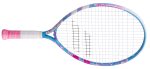 Скачать PNG картинку на прозрачном фоне Розово-голубая ракетка для большого тенниса