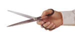 Скачать PNG картинку на прозрачном фоне Рука с ножницами