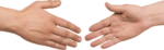 Скачать PNG картинку на прозрачном фоне Руки перед рукопожатием
