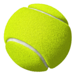 Скачать PNG картинку на прозрачном фоне Салатовый мяч для большого тенниса