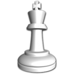 Скачать PNG картинку на прозрачном фоне Шахматная фигура, король, белая, нарисованная