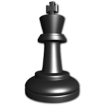Скачать PNG картинку на прозрачном фоне Шахматная фигура, нарисованная, король, черный