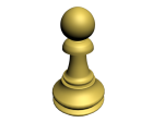 Скачать PNG картинку на прозрачном фоне Шахматная фигура, пешка, желтая, нарисованная
