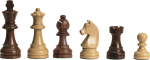 Скачать PNG картинку на прозрачном фоне Шахматные фигуры, деревянные, разного цвета, король, ферзь, ладья, слон, конь и пешка