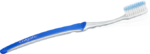 Скачать PNG картинку на прозрачном фоне Сине-белая нарисованная зубная щетка