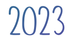 Скачать PNG картинку на прозрачном фоне Синее число 2023, высокое, тонкое