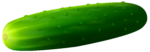 Скачать PNG картинку на прозрачном фоне Сочно зеленый мултяшный огурец