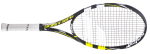 Скачать PNG картинку на прозрачном фоне Желто-черно-белая ракетка для большого тенниса