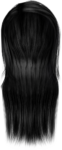 Скачать PNG картинку на прозрачном фоне Женская прическа, брюнетка, вид сзади