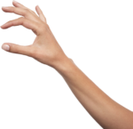 Скачать PNG картинку на прозрачном фоне Женская рука хватает