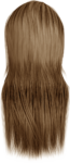 Скачать PNG картинку на прозрачном фоне Женские светлые прямые волосы, вид сзади