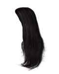 Скачать PNG картинку на прозрачном фоне Женские волосы, брюнетка, вид сбоку