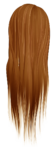 Скачать PNG картинку на прозрачном фоне Женские волосы, нарисованные, рыжие, вид сзади