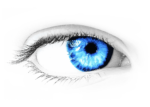 Скачать PNG картинку на прозрачном фоне Женский глаз с голубым зрачком