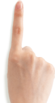 Скачать PNG картинку на прозрачном фоне Женский указательный палец, вид сверху